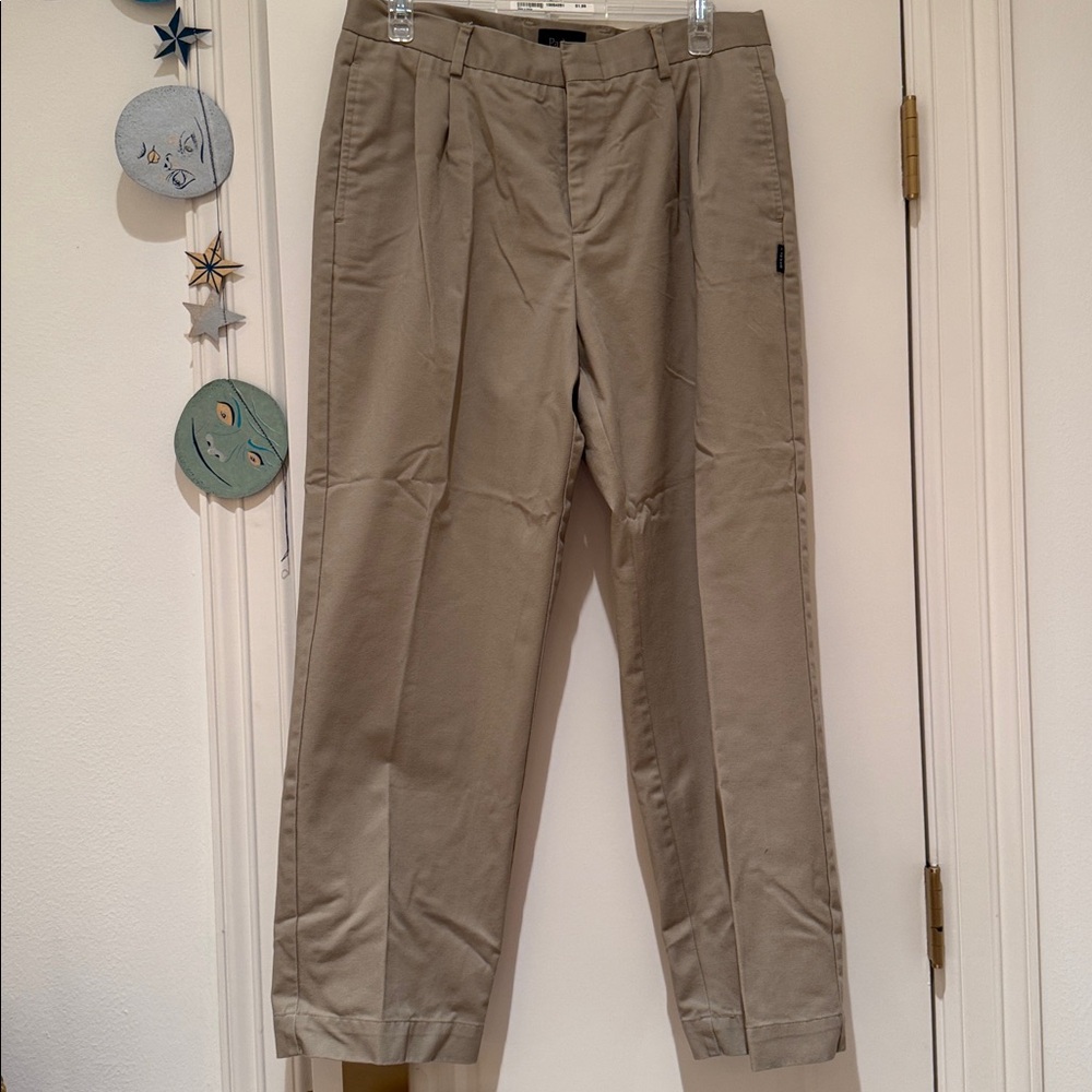Men's Parker uniform pleated khaki pants
